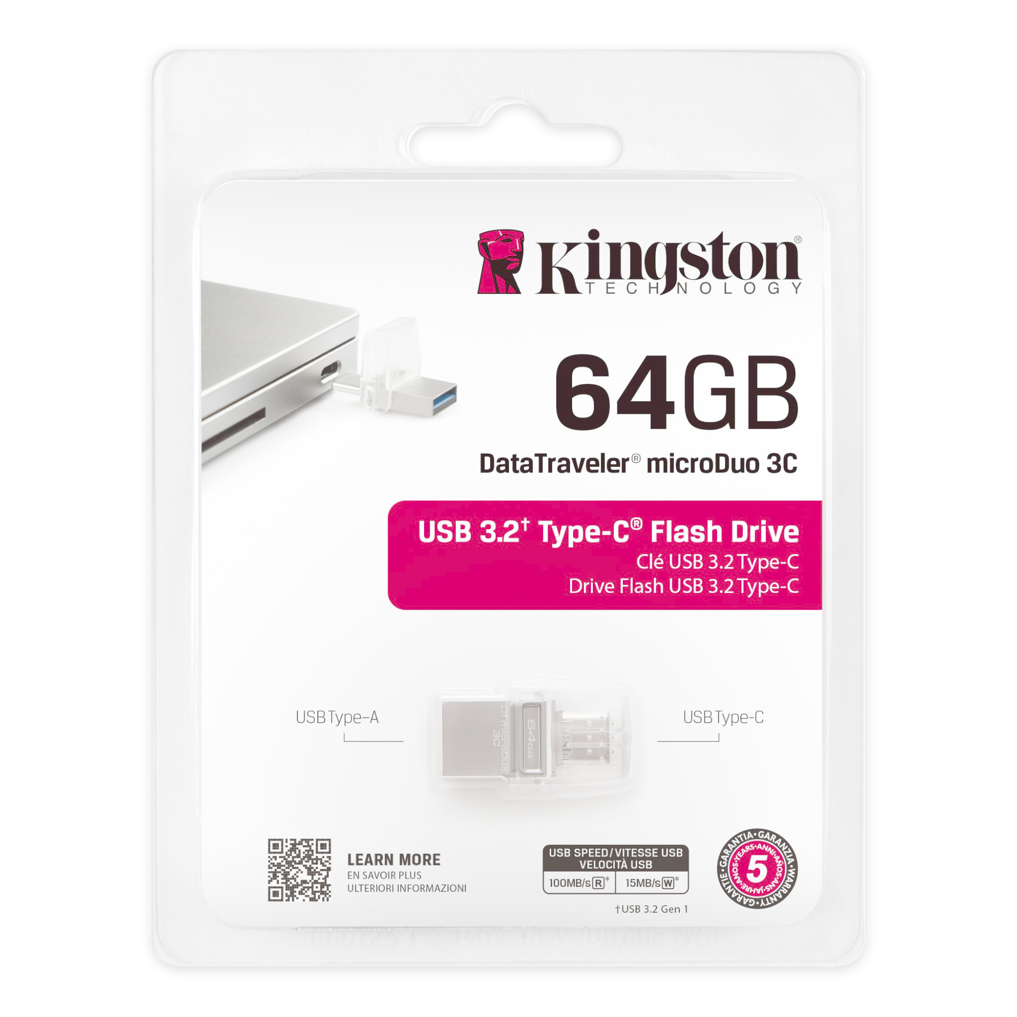 Clé USB Kingston Data Traveler DT 100 64 Gb 