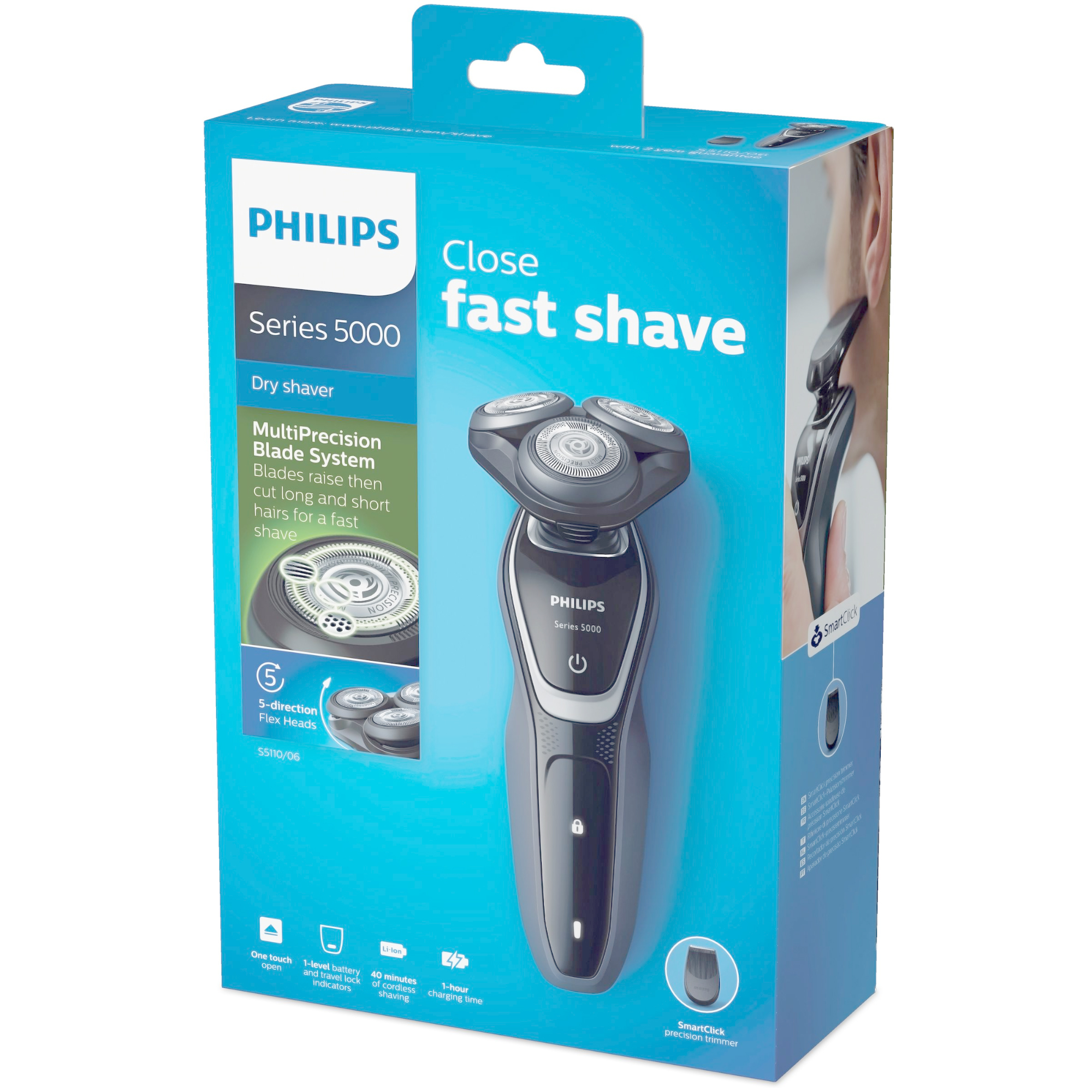 PHILIPS dry electric shaver with precision trimmer - GotDeal
