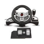 MacLean NanoRS RS700 Gaming Controller Black, Silver USB Steering wheel PS4, PS3, Xbox ONE, PC
