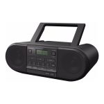 Panasonic RX-D500 Powerful Portable FM Radio & CD Player 20W Rms MP3 Equaliser Black